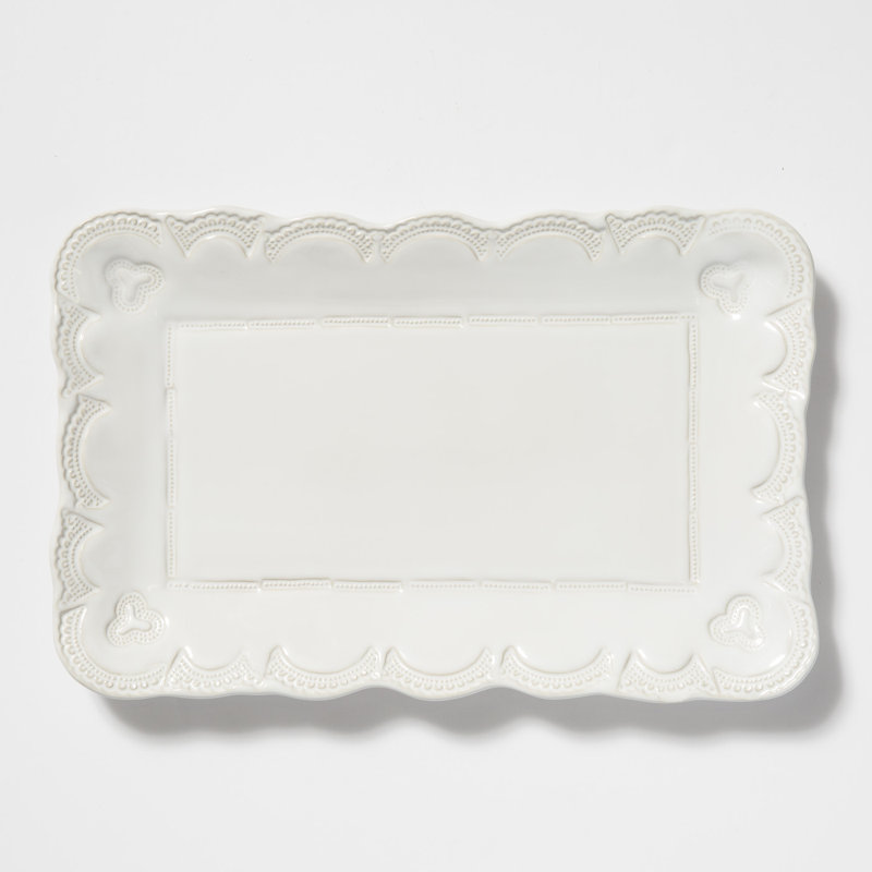 Incanto Stoneware Platter, White