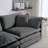 Free Combination Modular Sofa Free,4 Seater Sofa Comfy Chenille Fabric,Sectional Sofa Couch,Gray Chenille-1798638975