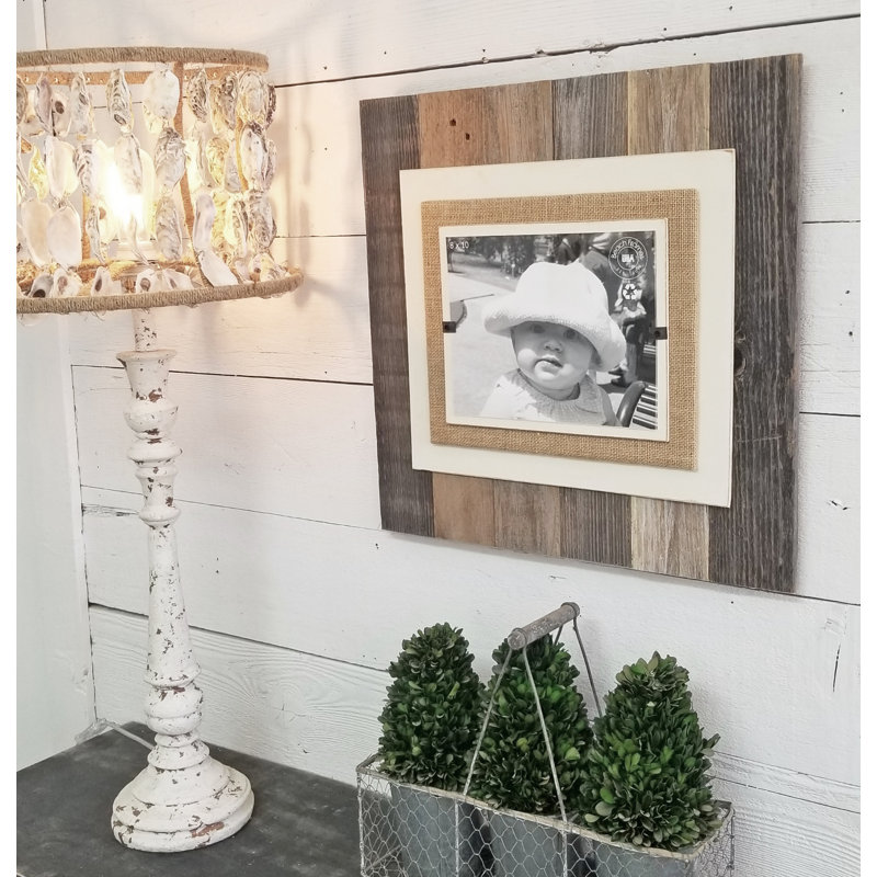 Brayan Reclaimed Wood Picture Frame, Brown