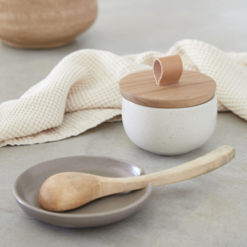 Salière avec couvercle en bois Casafina Pacifica, Brun clair