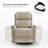 Ramus 30.31'' Wide Genuine Leather Swivel Rocker Recliner Set of 2-104713210