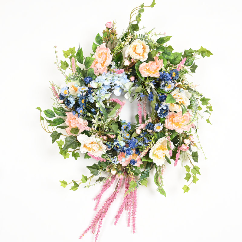 Couronne florale en cascade 30 po