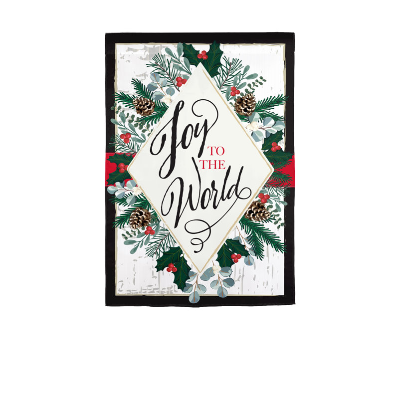 Drapeau de jardin Joy to the World