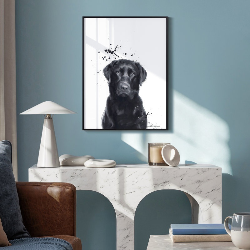 Labrador Retriever - cadre photo, impression sur verre
