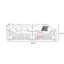 Causeuse-coussin modulaire en polyester ivoire