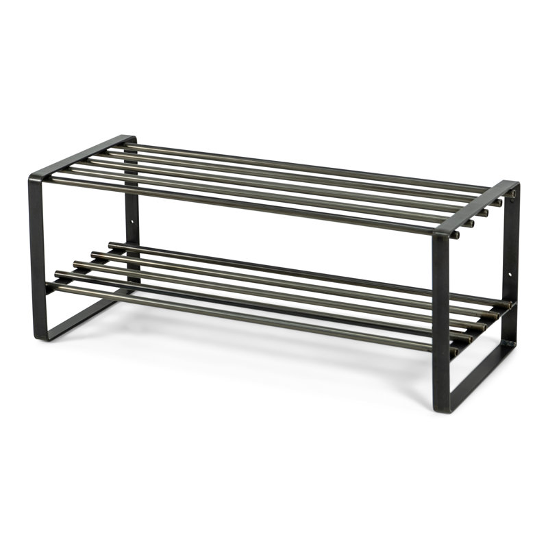 8 Pair Shoe Rack, Black