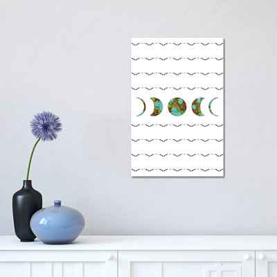 Aztec Moon by Allie Falcon - Wrapped Canvas Print