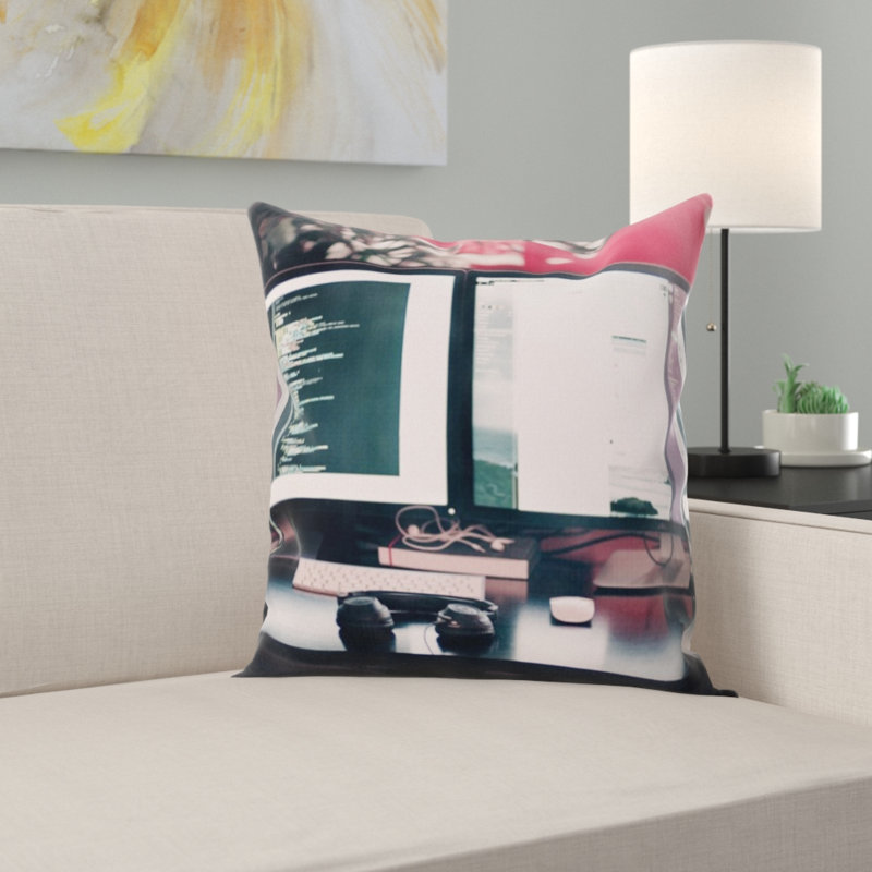 Microsuede Throw Pillow
