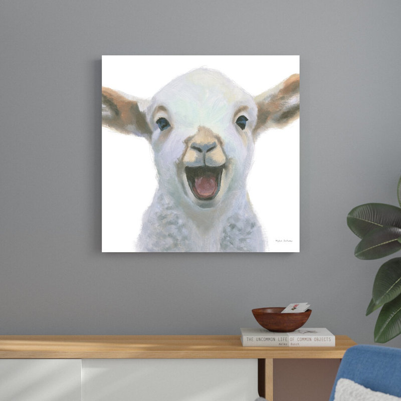 «Farm Friends I» par Myles Sullivan - reproduction d'art sur toile tendue, H 30 po x l 30 po