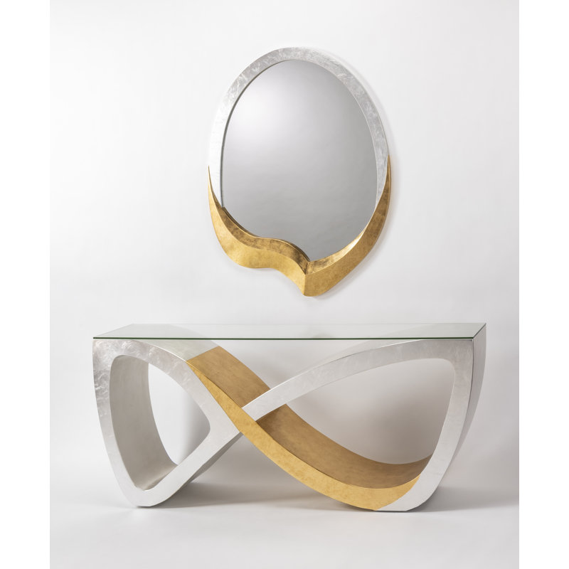 69'' W Glass Console Table