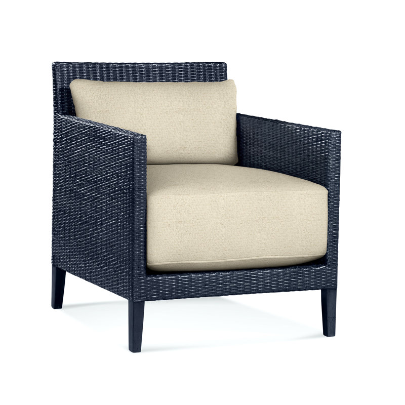 Fauteuil Beryl, Ivoire Crypton Performance; 0886-91, Bleu marine