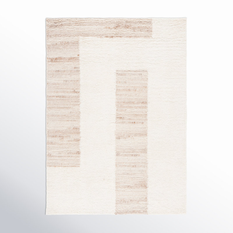 Wool Area Rug, Rectangle 6' x 9'