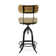 Fabron Swivel Counter Stool with Metal Frame