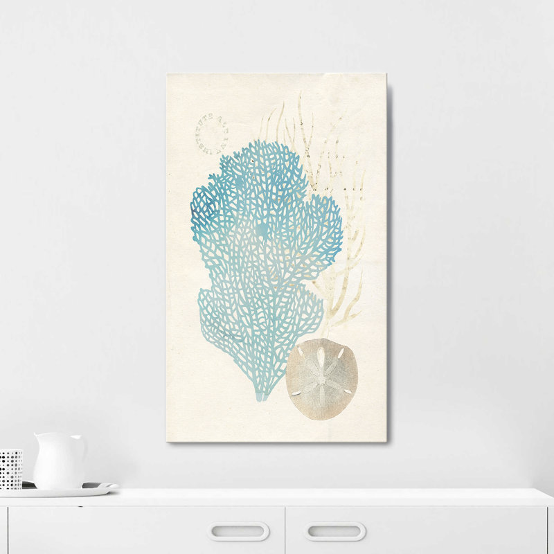 "Quiet Coral I" par Susan Arnot, reproduction sur toile, H 40 po x l 24 po x P 1,5 po