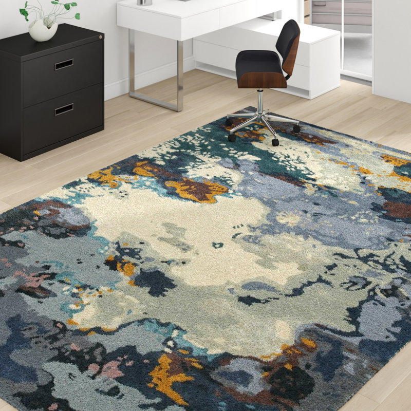 Performance Abstract Indoor Rug, Rectangle 8' x 10'