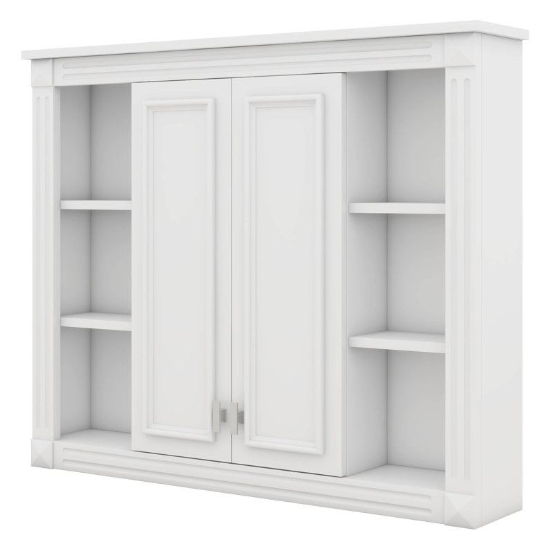 Armoire de rangement murale pour salle de bain, avec 1 tablette réglable