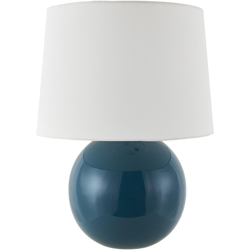 Lampe de table sphérique Havrilka, Bleu