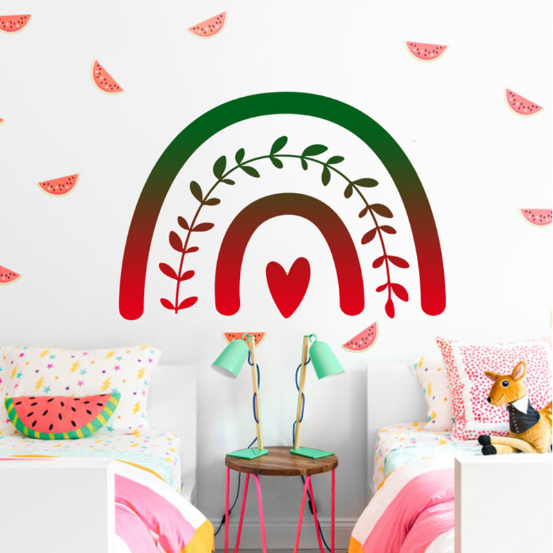 Adhésif décoratif arc-en-ciel, H 33 po x l 36 po