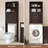 Keedyn 77" H Freestanding Over-the-Toilet Storage Rack and Cabinet-264302950