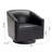 Black Wood Base Swivel Function Chair-1495505766