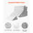 Orthopedic Bed Wedge Pillow 4 Pcs Adjustable for Back Leg Neck GERD Sleep
