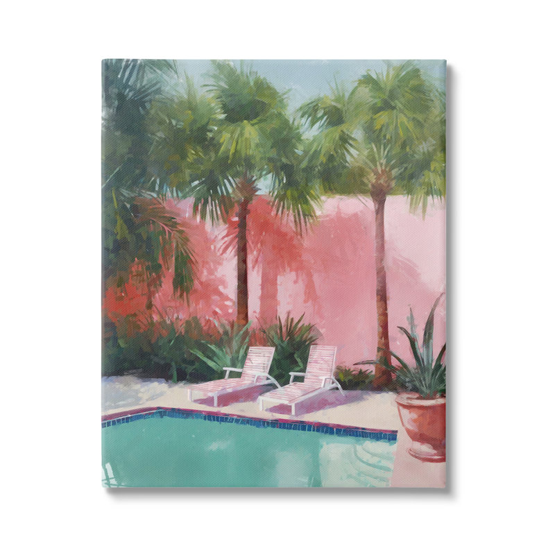 Piscine tropicale d'été par Ziwei Li, H 20 po x l 16 po x P 1,5 po