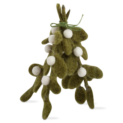 Mistletoe Felt Ornament Green Christmas