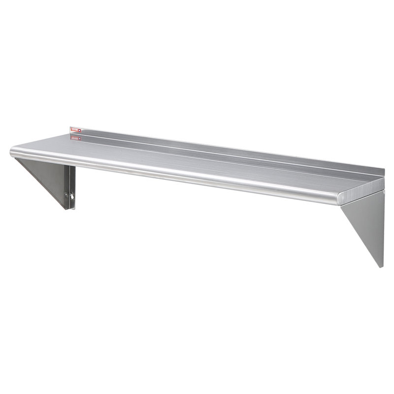Metal Floating Shelf, 12" H x 48" W x 2.4" D