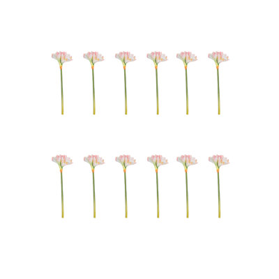  Tige de fleur d'amaryllis rose réaliste, véritable fleur de touche pour la décoration intérieure, les centres de mariage, les arrangements des Fêtes et la décoration d'événements, 25,5 po de long, paquet de 12