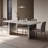Beige Rectangular Sintered Stone Tabletop Dining Table-1917775187