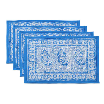 Simten Paisley Rectangle Placemat And Napkin Set