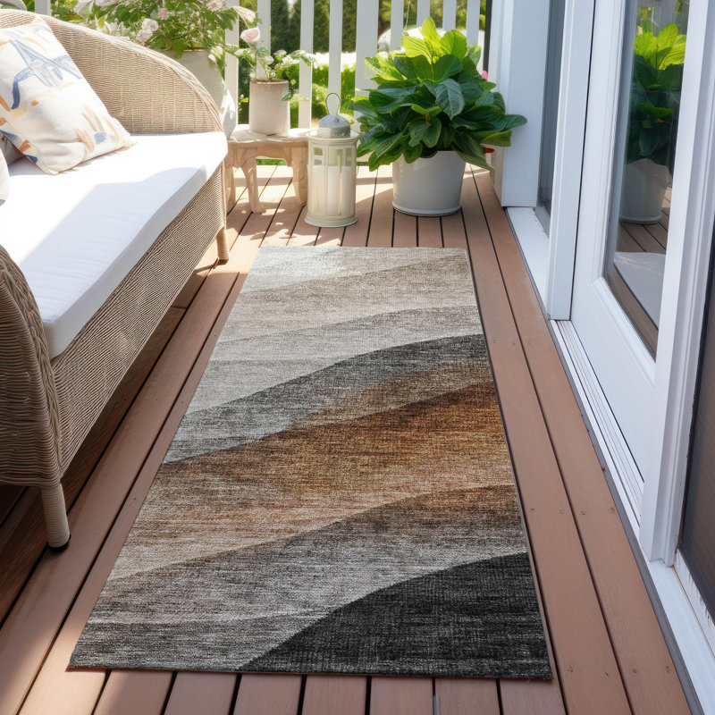 Tapis kaki intérieur / extérieur lavable à la machine Seyn ACN1176, Tapis de couloir 2 pi 3 po x 7 pi 6 po