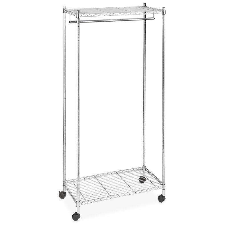 Portant à vêtements en acier chromé 18 po