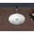 Modern Oval Undermount Bathroom Ceramic Sink With Overflow