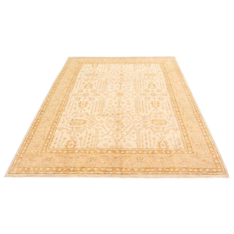 Tapis ivoire Peshawar Oushak 9 pi 0 po x 12 pi 1 po