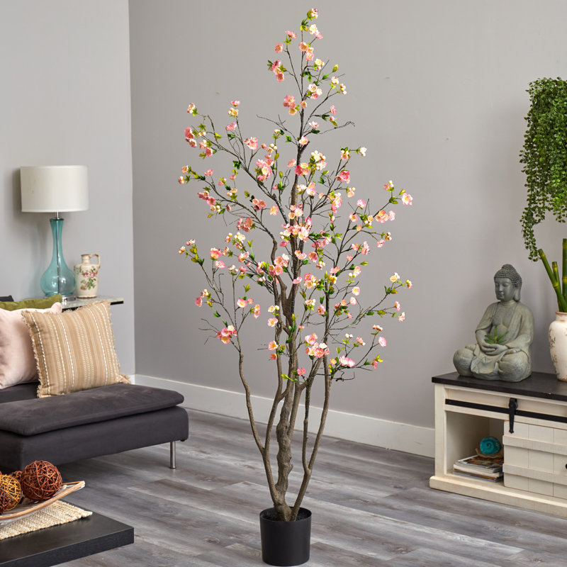 6,5 pi Arbre artificiel cerisier en fleurs