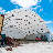 Large Shipping Container Canopy Shelter With Closed Back Panel, 11oz PE-105702810