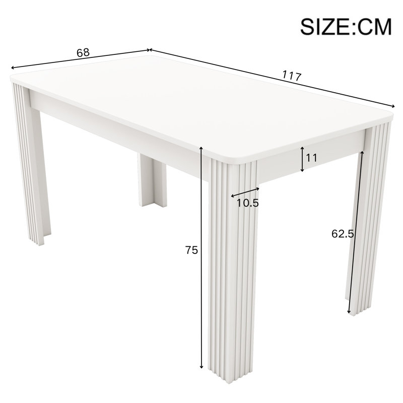 Allenhurst Dining Table, White