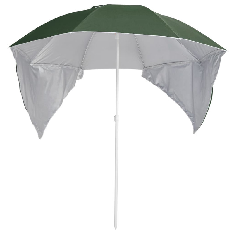 Ambri 318836 Beach Parasol with Side Walls, Green