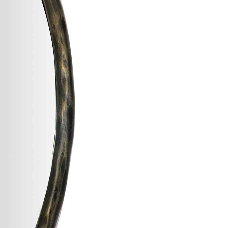 Nertil Round Mirror, Bronze