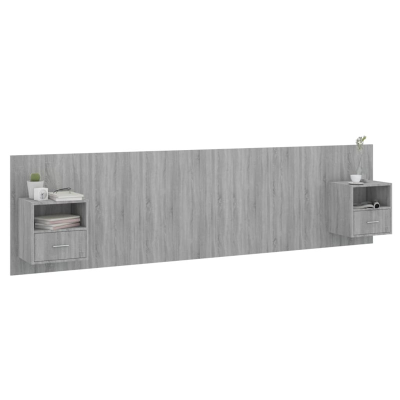 Headboard, Grey Sonoma, Super King (6')