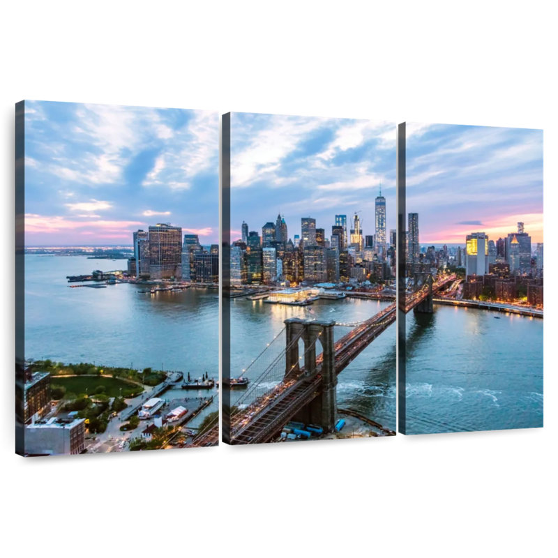 Senne New York, dernier jour, H 36 po x l 57 po