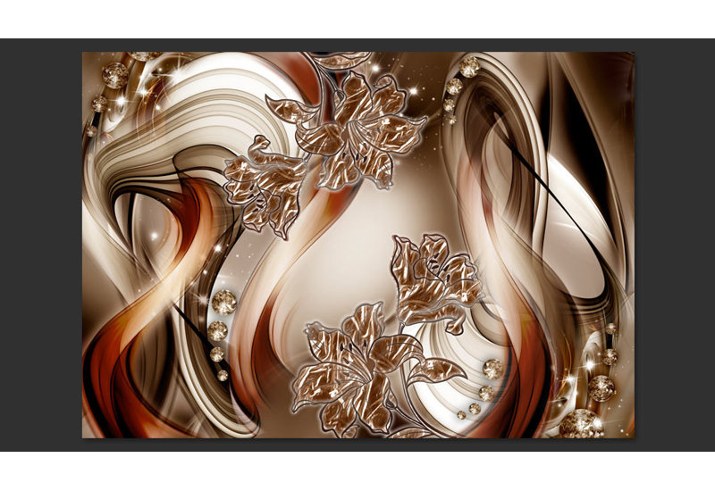 Symphony Brown Wall Mural, 400 cm x 280 cm