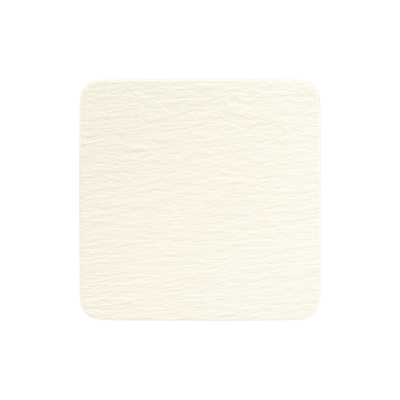 Assiette carrée 12,75 po Villeroy & Boch, Blanc