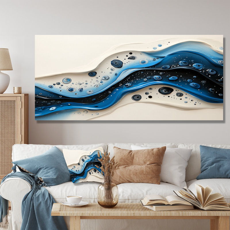«Rhythmic Driauge Drip Paint River IV», reproduction d'art mural en métal, reproduction d'art moderne sur métal