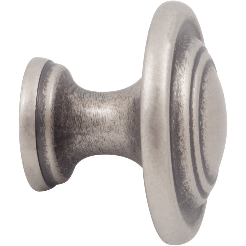 Charlotte Weathered Nickel Cabinet and Bi-Fold Door Knob