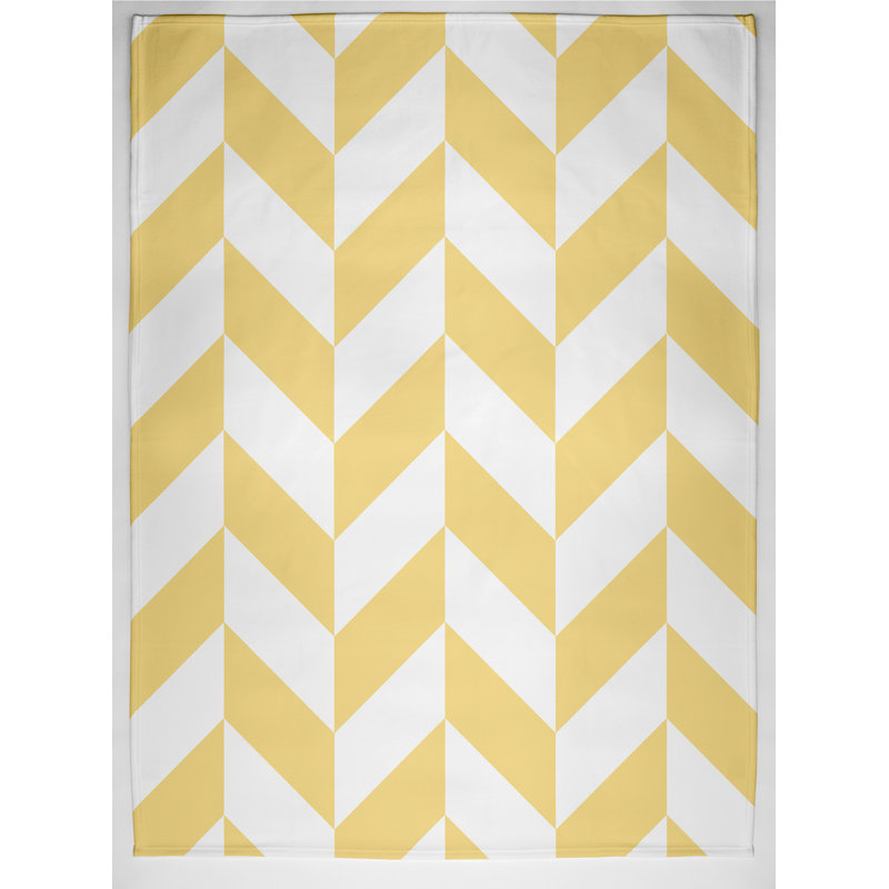 Solange Plain Weave / Muslin Throw Blanket, Yellow