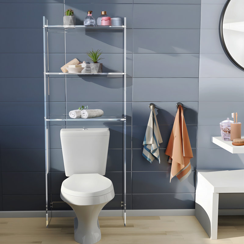 Rangement au-dessus de la toilette incliné
