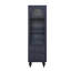 Grande armoire de rangement avec porte en verre trempé, deux tiroirs et tablette réglable pour une organisation polyvalente-602023290