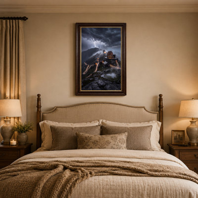 Art mural sur toile Stormy Mountain